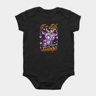 Halloween Baphomet Kawaii Pastel Goth Cute Baby Goat Funny Baby Bodysuit